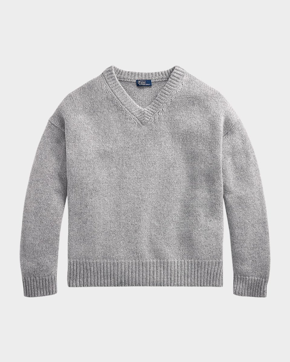 Cashmere High V-Neck Sweat